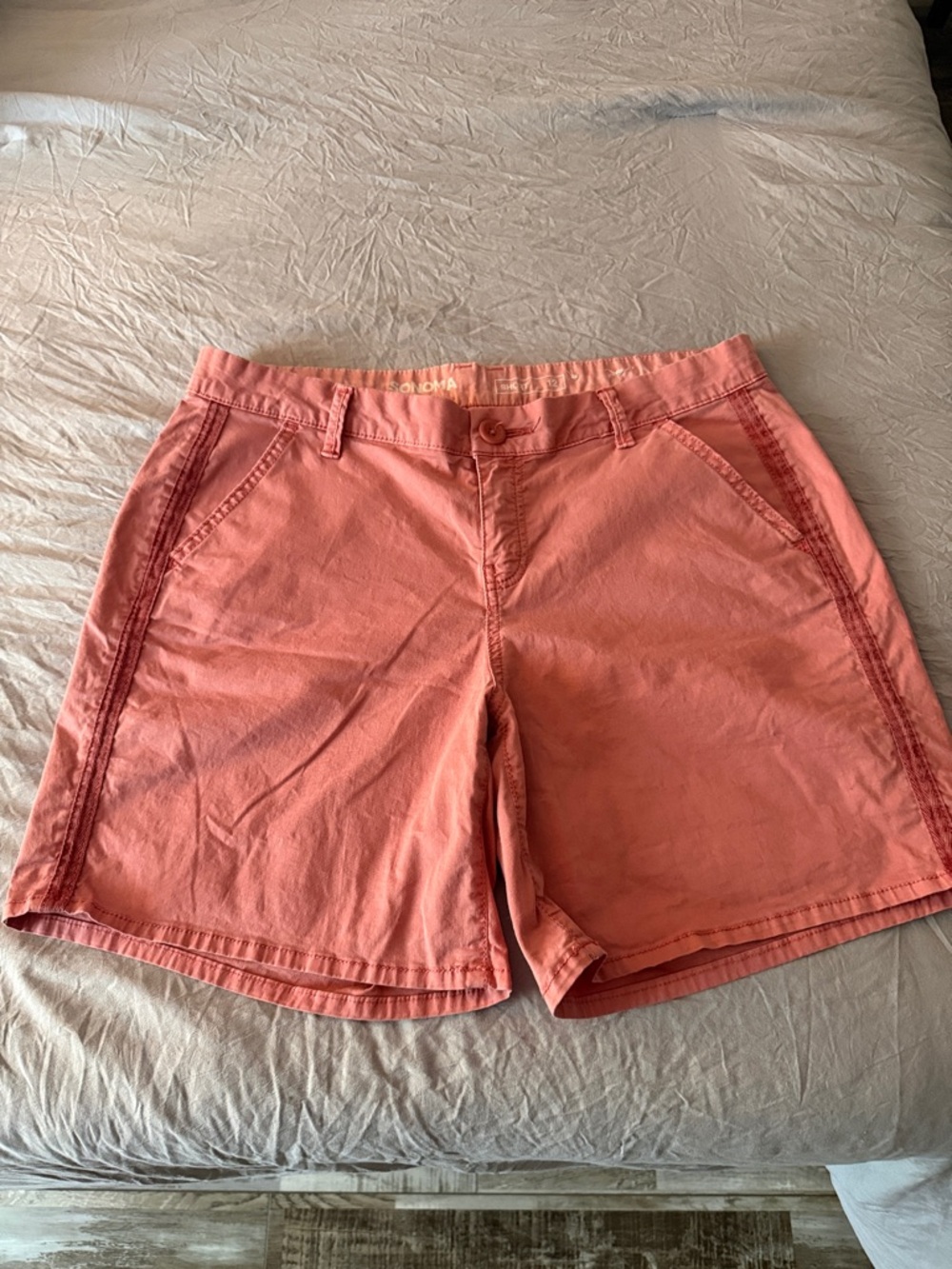 Sonoma Coral Utility Bermuda Shorts